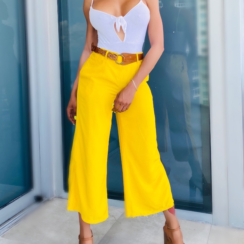 Chic capri flare women's pant